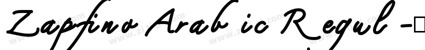 Zapfino Arabic Regul字体转换